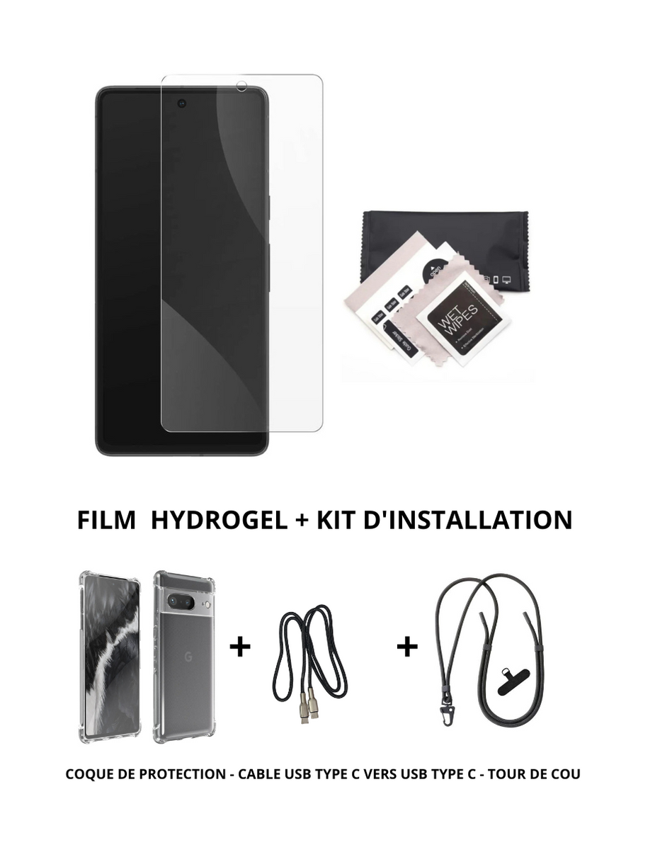Film Protection écran Hydrogel Pour Google Pixel 7A - Verre Trempé Transparent - Anti-rayures Et Anti-chocs