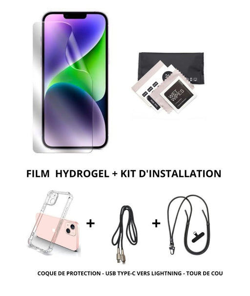 Film De Protection Arrière IPhone 17 - 2 Pièces Hydrogel TPU Mat Anti-rayures - Ultra-fin 0,1 Mm - Texture Fibre De Carbone - Installation Facile