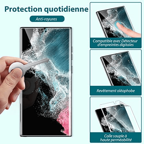 PROT INTEGRALE VERRE TREMPE CURVED GALAXY S22 ULTRA