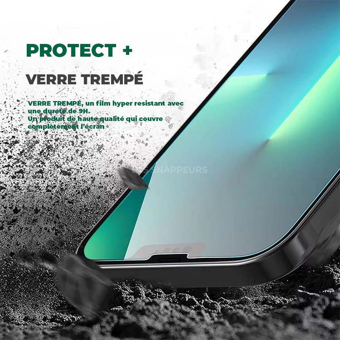 Verre trempé Protect + | Protection d’écran Pour iPhone