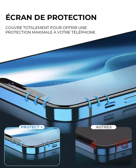 Verre trempé Protect + | Protection d’écran Pour iPhone ( ajustement parfait )