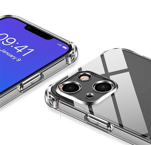 Coque Silicone iPhone 13 - Antichoc - Transparente - DIAMOND