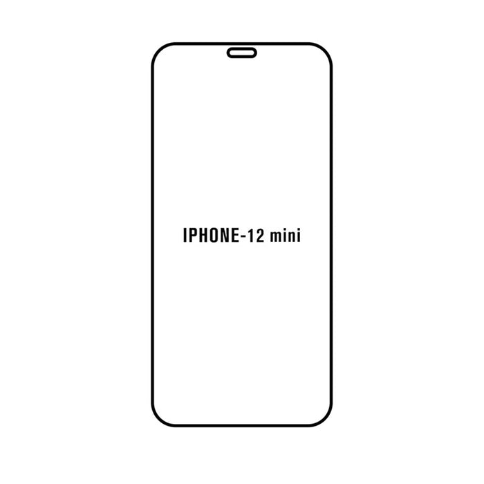 Verre trempé iPhone 12 Mini Full écran-Noir