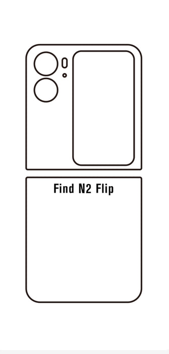 Oppo Find N2 Flip | Meilleure Protection Arrière