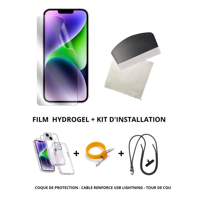 Sans Marque Film Hydrogel pour iPhone 13 - Protection d'écran